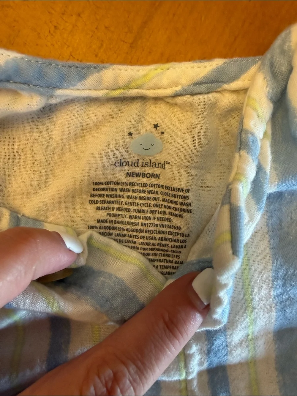 Cloud Island Newborn baby outfits